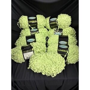 Lot of 10 Skeins Sensations Lovebug Yarn Light Green (Lime Green)